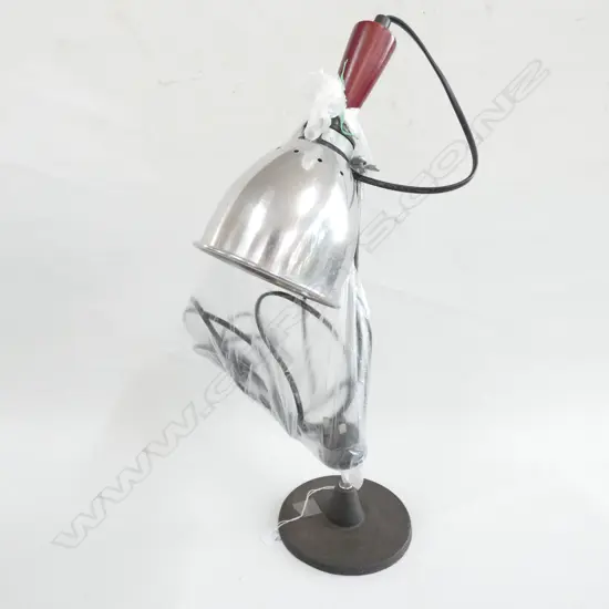 INDUSTRIAL STYLE DESK LAMP (CONVERTED), H. 490MM