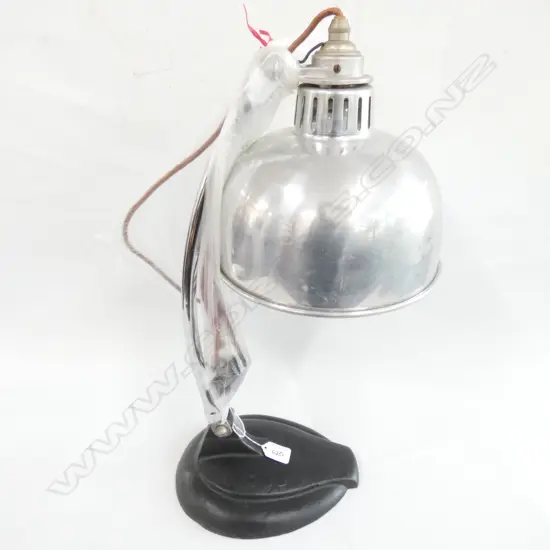 INDUSTRIAL STYLE DESK LAMP (CONVERTED), H. 430MM