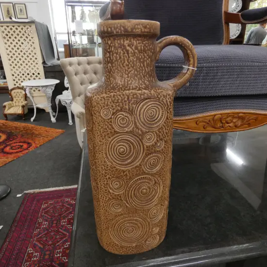 LARGE WEST GERMAN STUDIO POTTERY VASE/JUG H 510 MM