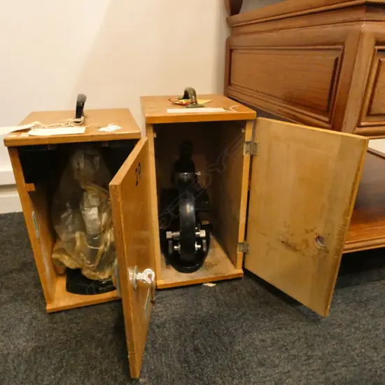 2 JAPANESE MADE STUDENT'S MICROSCOPES (AS-IS)