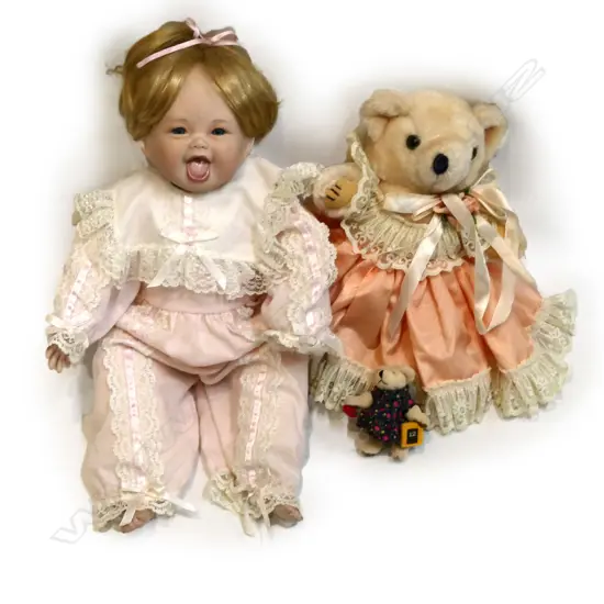 BABY DOLL + TEDDY BEAR H 440 M
