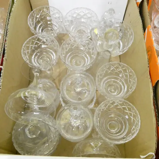 BOX LOT ASST. CRYSTAL 