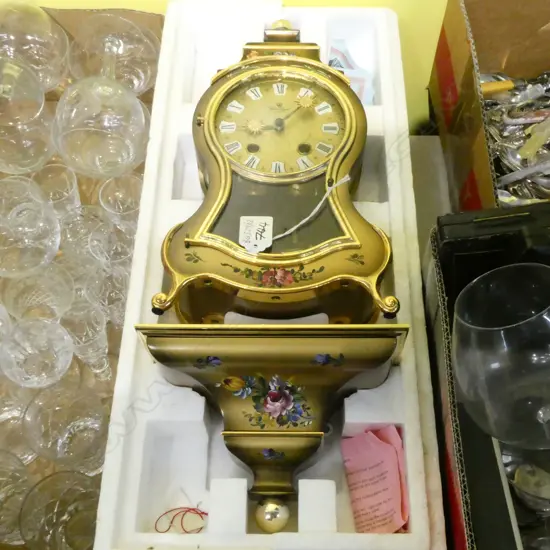 A PALAIS ROYAL CLOCK WITH BRACKET H 450 MM