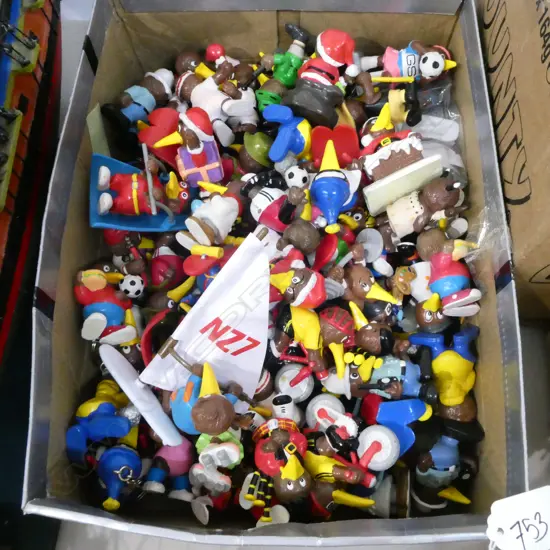 BOX LOT ASST. PLASTIC KIWI TOYS 