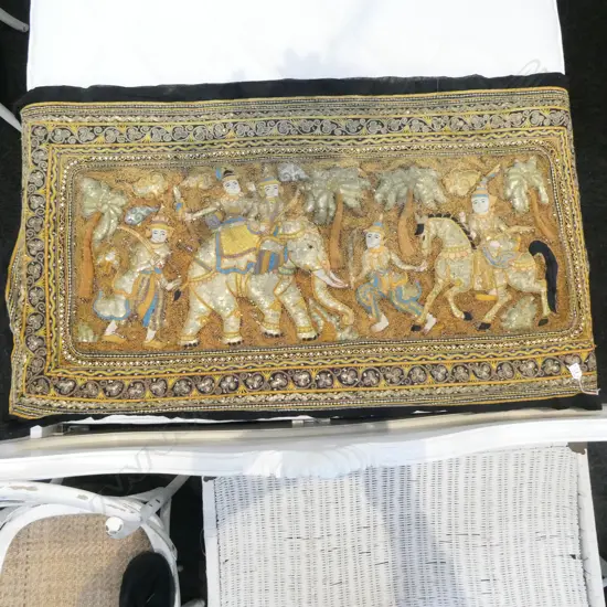 THAI EMBROIDERED & SEQUINED PANEL