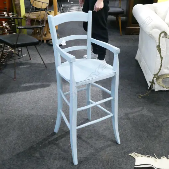 VINTAGE PAINTED HIGHCHAIR H. 950MM