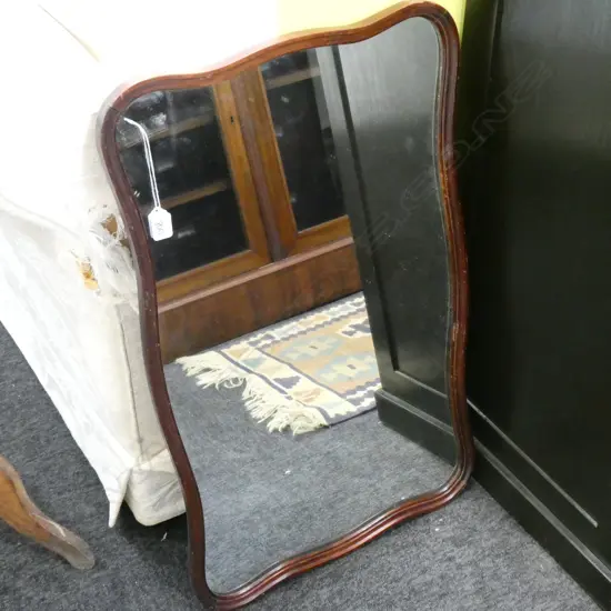 MAHOGANY MIRROR L. 790MM