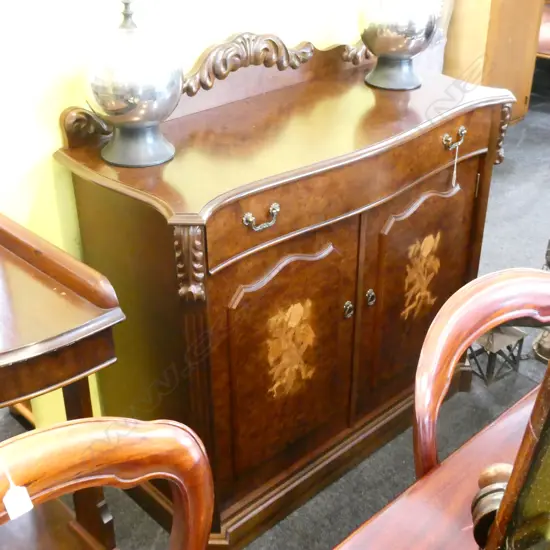 VICTORIAN STYLE INLAID CHIFFONIER 1080 x 470 1070mm