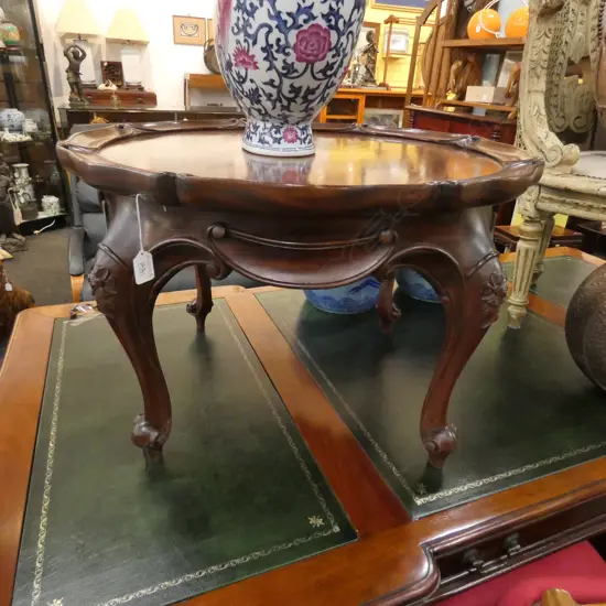 MAHOGANY OCCASIONAL TABLE 700 x 450mm