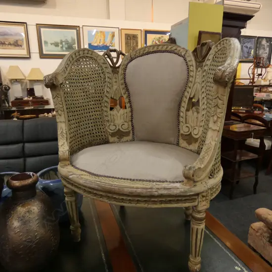 VINTAGE FRENCH CHAIR H. 890MM