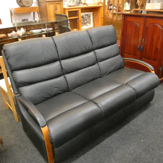 LEATHER COUCH MORGAN FURNITURE 'CHARLESTON' L. 1700MM 