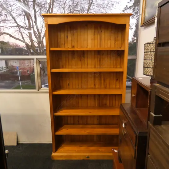 PINE BOOKCASE H. 2090MM W. 1080MM