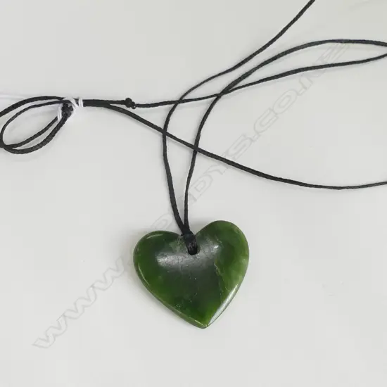 NEPHRITE HEART PENDANT
