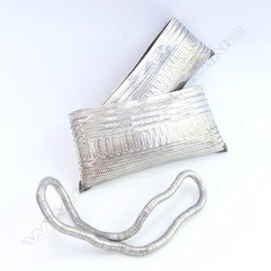 925 SILVER 230 GRAMS FILIGREE CLUTCH + NECKLACE