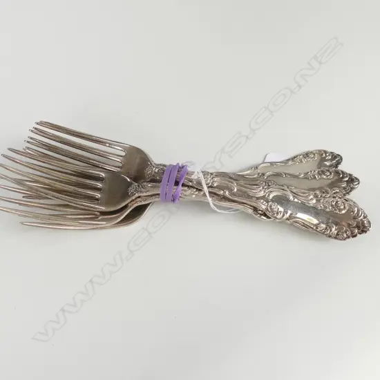 STERLING CUTLERY; 6 FORKS 357 GRAMS
