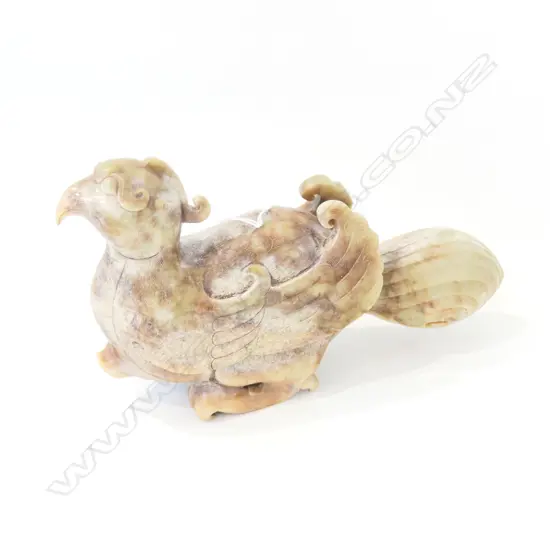 SOAPSTONE CHINESE MYTHOLOGICAL BIRD CARVING