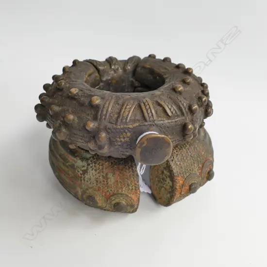 2 OLD SENUFO SOLID BRONZE CURRENCY BRACELETS