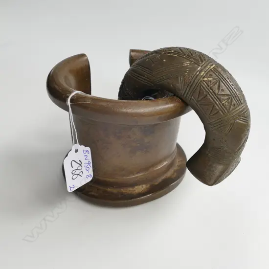 2 OLD SENUFO SOLID BRONZE CURRENCY BRACELETS