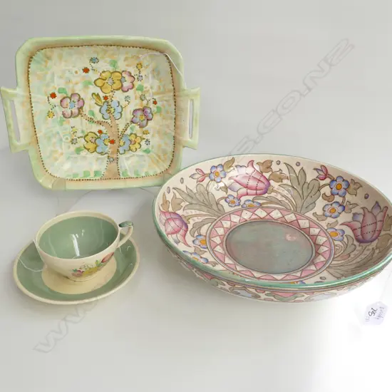 BURSLEY CHARLOTTE RHEAD BOWL+S COOPER+BESWICK