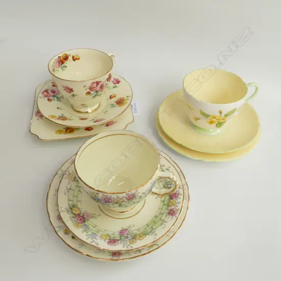 3 TRIOS SHELLEY/DOULTON + ONE