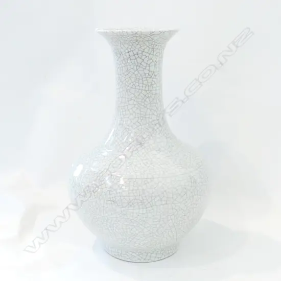 CRACKLE GLAZE VASE CHIPPED AF 350MM H