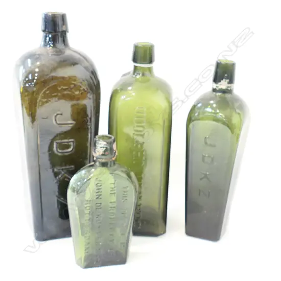 COLLECTION 4 GREEN BOTTLES