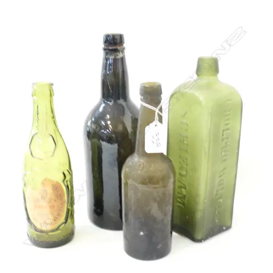 COLLECTION 4 GREEN BOTTLES
