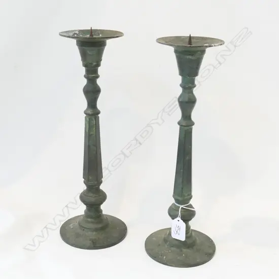 PR BRONZE CANDLESTICKS 330MM H
