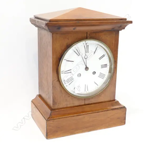 GEORGIAN REVIVAL BRACKET CLOCK 350MM H FRENCH MOVEMENT