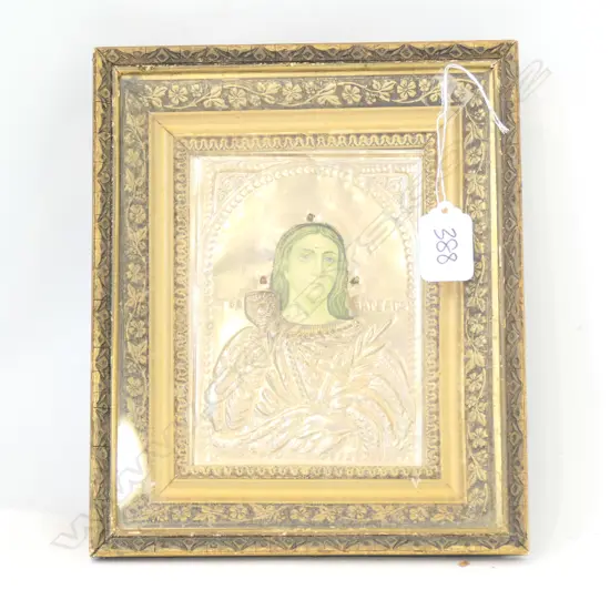 OLD GILT FRAMED RELIGOUS ICON 230 X 200mm