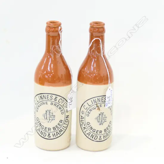 2 C. L. INNES & CO. LTD. GINGER BEER BOTTLES 230MM H
