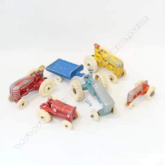 5 FUN HO TRACTORS; 1 WITH TRAILER