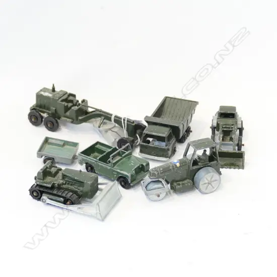 7 FUN HO ARMY GREEN VINTAGE TOY TRUCKS