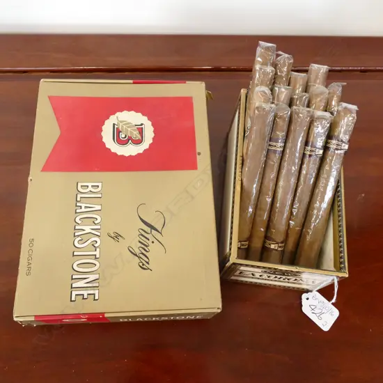 2 BOXES OF CIGARS; CORONA AND KINGS BY BLACKSTONE