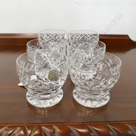 6 WEBB CORBETT CRYSTAL TUMBLERS
