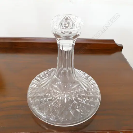 WATERFORD CRYSTAL SHIPS DECANTER 190MM DIA