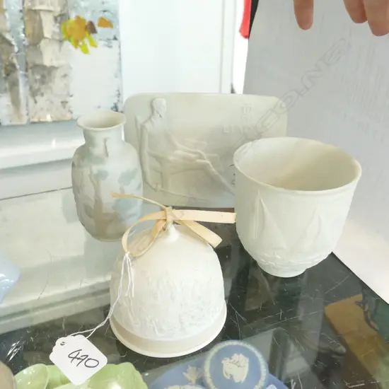 LLADRO BELL, BOWL VASE & PLAQUE