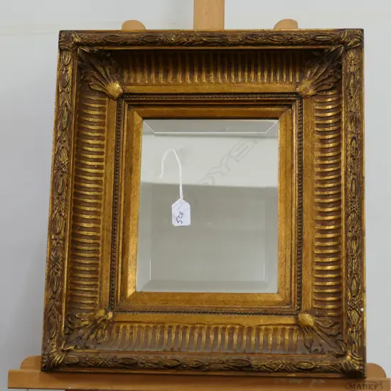 ORNATE GILT BEVELLED MIRROR 420 X 465MM 