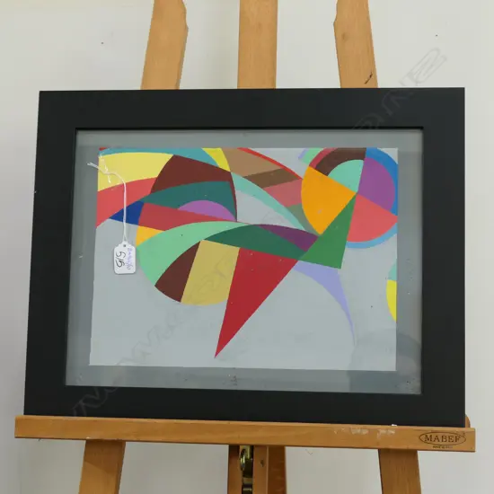 LLOYD HILLEYER ABSTRACT PAINTING 390 X 290 MM