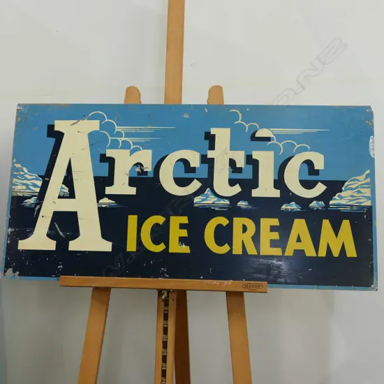 ARTIC ICE CREAM ENAMEL SIGN 915 X 460MM