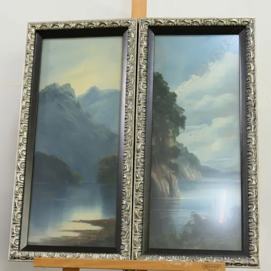 PAUL WREN TWO OILS LAKE TAUPO AND ON THE WOIRAU 690 X 330MM 