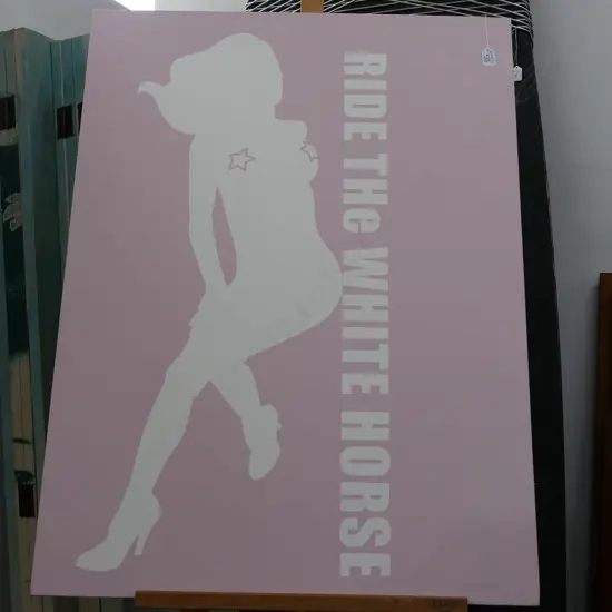 ACYRLIC ON CANVAS RIDE THE WHITE HORSE 1300 X 760 MM