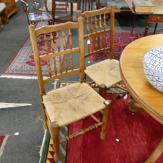 PR WOVEN RUSH SEATS SOME AF TO CANE WEBBING 490MM W