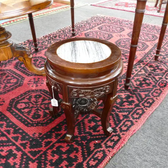 ROSEWOOD PLANT STAND 330MM H