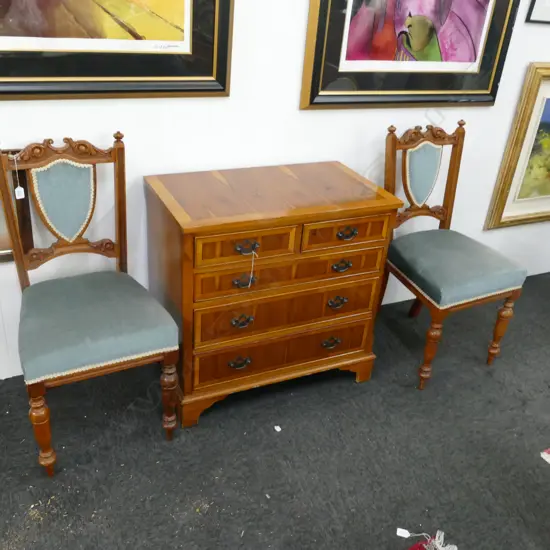PR OF EDWARDIAN SIDE CHAIRS
