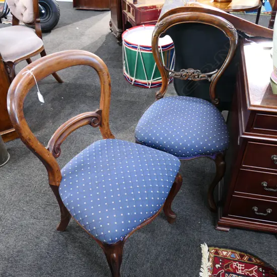 PR OF VICT MAHOGANY DINING CHAIRS