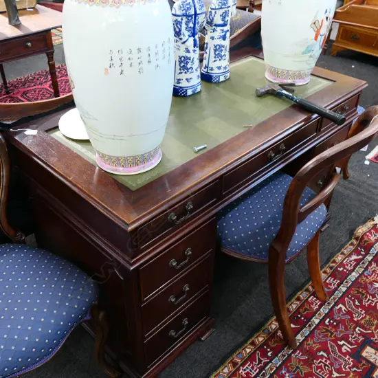 LEATHER TOP DESK 1220MM L