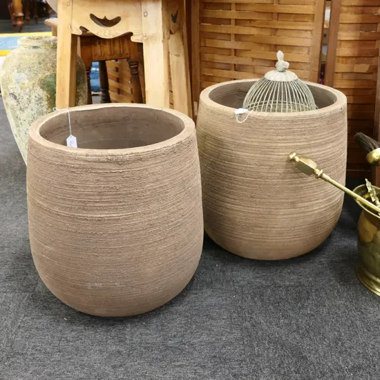 PR RUSTIC CERAMIC PLANTERS 420MM H