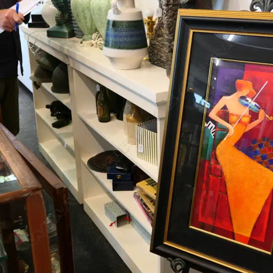 2 WHITE BOOKCASES H 980 MM