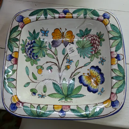 DECORATIVE ITALIAN PLATE 270 X 270MM